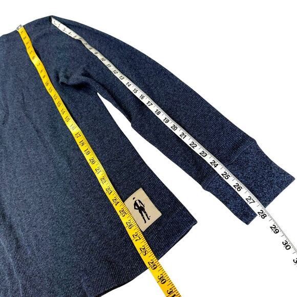 JOCKEY Long Sleeves 1/4 Zip Pullover Thermal Knit Sweatshirt Size XL Slate Blue - Picture 11 of 12
